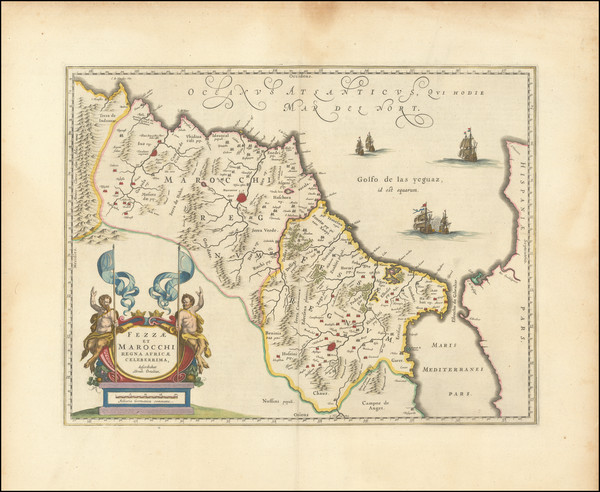 76-North Africa Map By Willem Janszoon Blaeu
