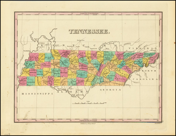 27-Tennessee Map By Anthony Finley