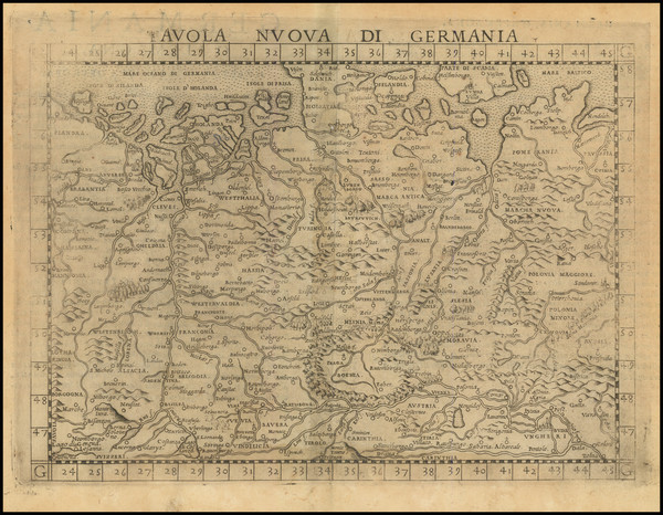 81-Poland, Hungary, Czech Republic & Slovakia, Baltic Countries and Germany Map By Girolamo Ru