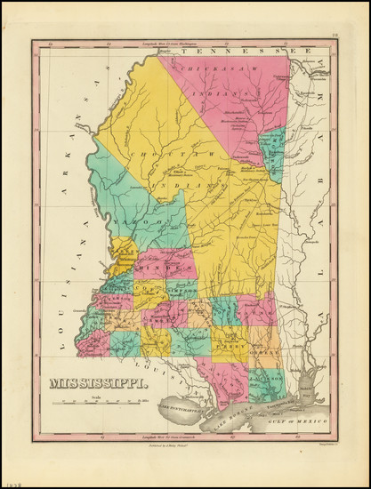 62-Mississippi Map By Anthony Finley