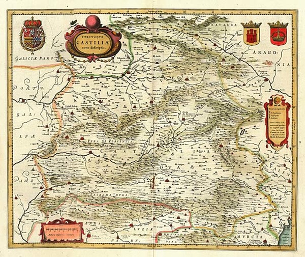 54-Spain Map By Willem Janszoon Blaeu