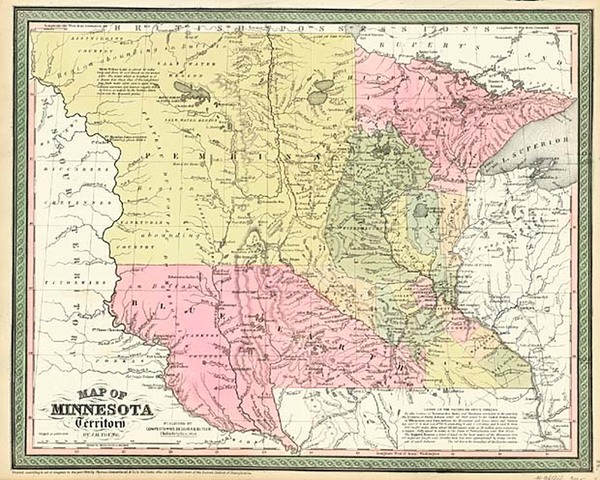 49-Midwest and Plains Map By Cowperthwait, Desilver & Butler