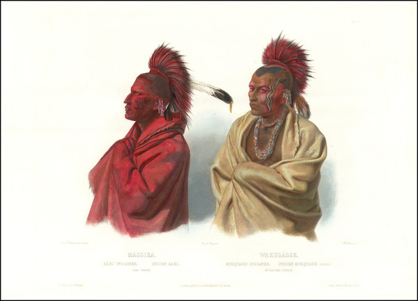 88-Native American & Indigenous Map By Karl Bodmer