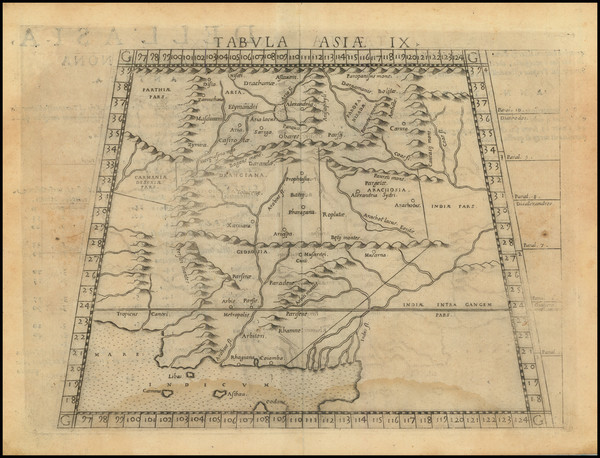 11-India and Central Asia & Caucasus Map By Girolamo Ruscelli