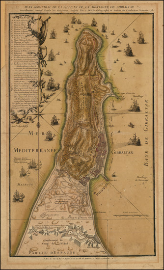 42-Gibraltar Map By Louis Denis