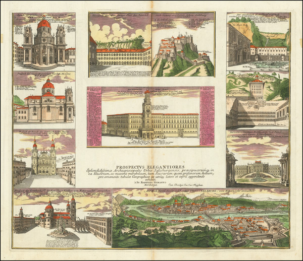 83-Austria Map By Johann Baptist Homann