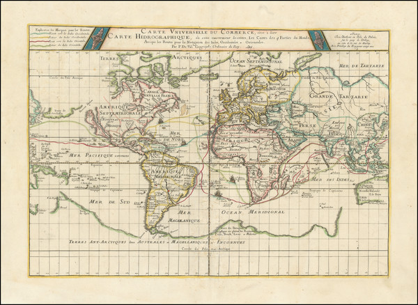 93-World and California as an Island Map By Pierre Du Val