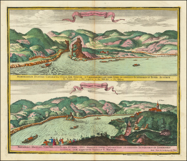 56-Austria Map By Matthaus Seutter