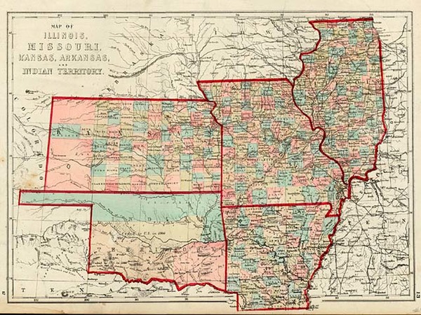 96-Midwest and Plains Map By J. David Williams