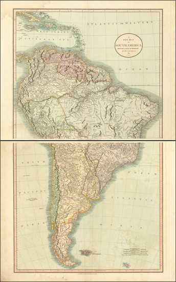 16-South America Map By John Cary