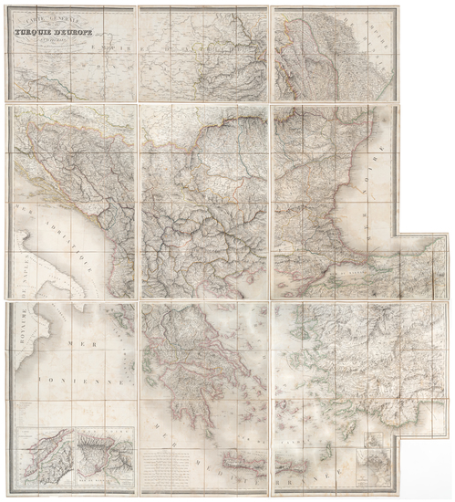 65-Hungary, Romania, Balkans, Turkey, Turkey & Asia Minor and Greece Map By Pierre Lapie