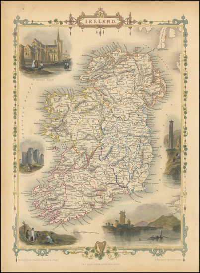 16-Ireland Map By John Tallis