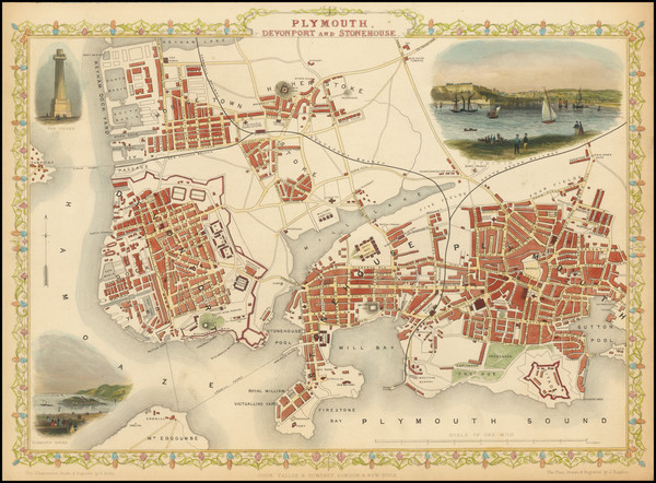 6-England and British Counties Map By John Tallis