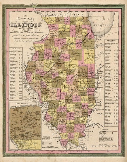87-Midwest Map By Henry Schenk Tanner