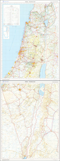 50-Holy Land Map By Survey of Israel