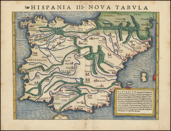 Historic Map - Mapa Dos Reynos De Portugal E Algarve Feita sobre as Me -  Historic Pictoric