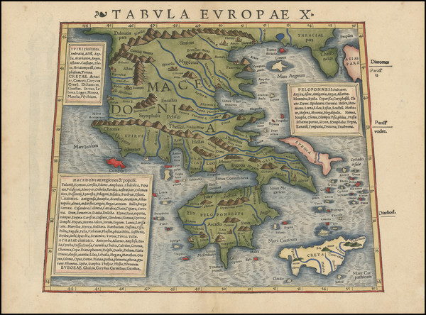 90-Turkey and Greece Map By Sebastian Munster