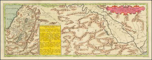 50-Middle East and Holy Land Map By Anonymous