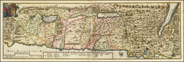 42-Holy Land Map By Jacob Bonfrerius