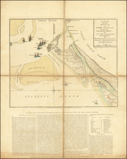 34-South Carolina and American Revolution Map By Robert Sayer  &  John Bennett