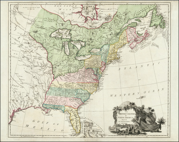 69-United States and American Revolution Map By William Faden