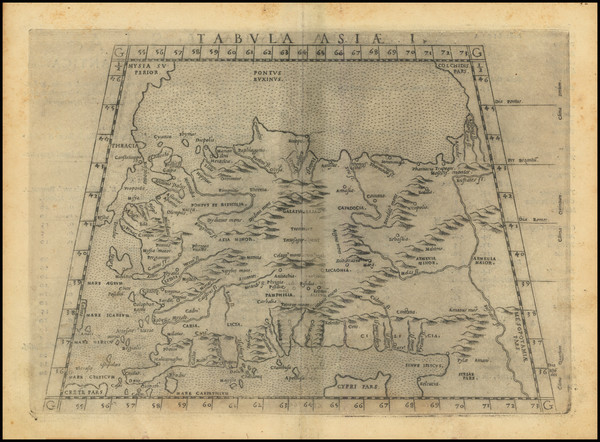 19-Turkey and Turkey & Asia Minor Map By Girolamo Ruscelli