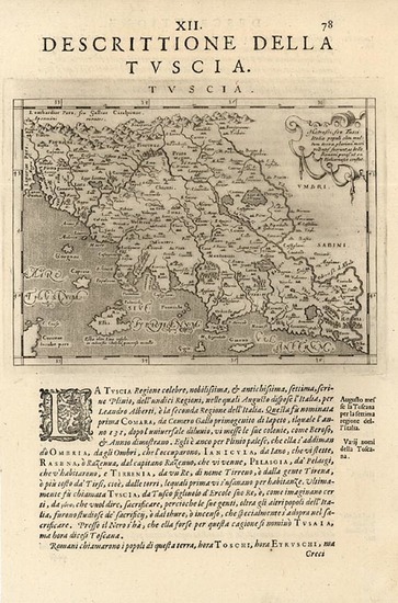 68-Europe, Italy and Balearic Islands Map By Tomasso Porcacchi