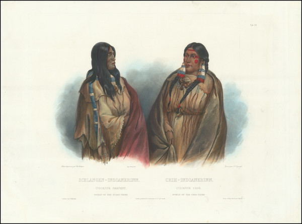 47-Native American & Indigenous Map By Karl Bodmer