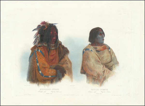 51-Native American & Indigenous Map By Karl Bodmer