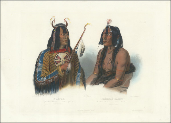 64-Portraits & People and Native American & Indigenous Map By Karl Bodmer