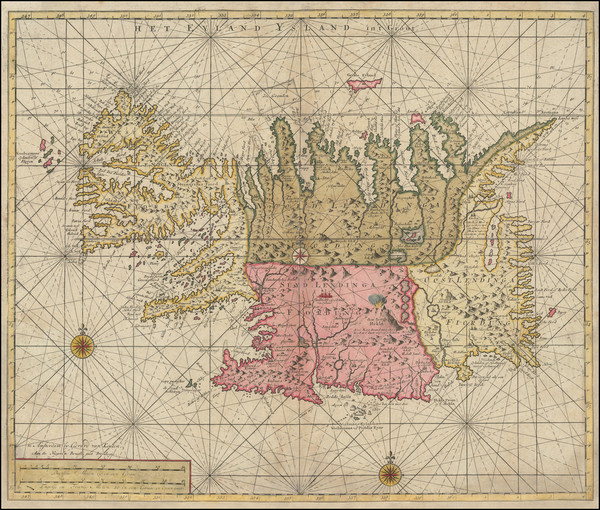 28-Iceland Map By Gerard Van Keulen