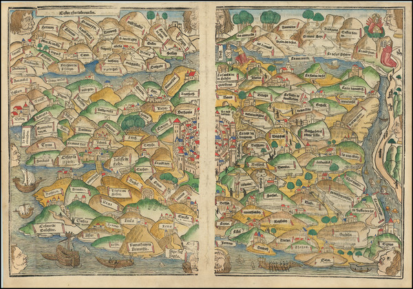 25-Middle East and Holy Land Map By Anonymous