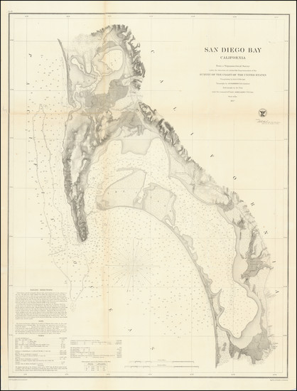 67-San Diego Map By United States Coast Survey