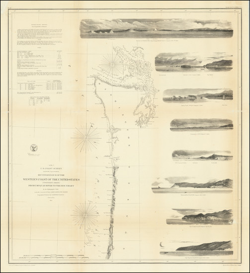 49-Oregon and Washington Map By United States Coast Survey