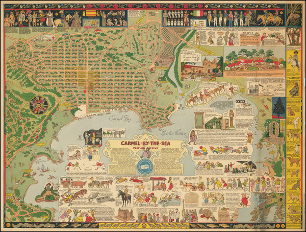 3-Pictorial Maps, California, Other California Cities and Fair Map By Jo Mora