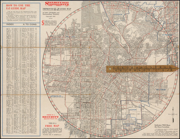 67-Los Angeles Map By George Clason