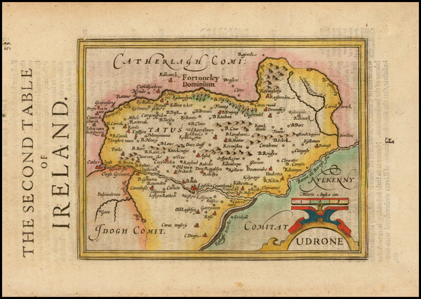 23-Ireland Map By Henricus Hondius - Gerhard Mercator