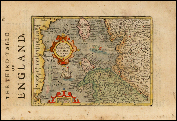 6-British Isles Map By Jodocus Hondius - Michael Mercator