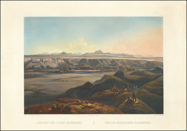 96-Rocky Mountains Map By Karl Bodmer