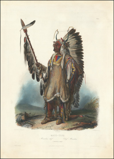 75-Native American & Indigenous Map By Karl Bodmer