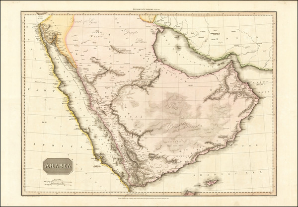 50-Middle East and Arabian Peninsula Map By John Pinkerton