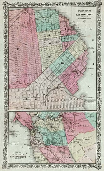 75-California Map By G.W.  & C.B. Colton / E. Steiger