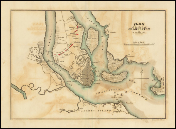 28-South Carolina and American Revolution Map By James Yeager