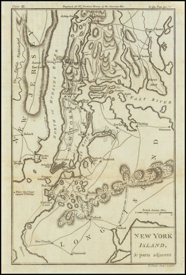 88-New York City and American Revolution Map By Thomas Conder