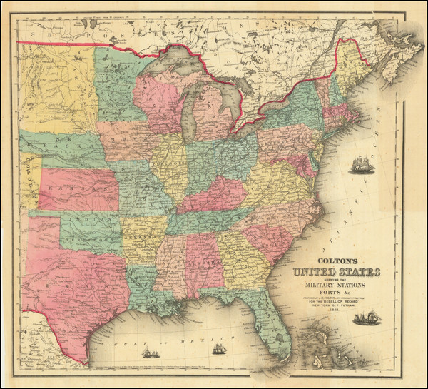 32-United States, Colorado and Colorado Map By Joseph Hutchins Colton