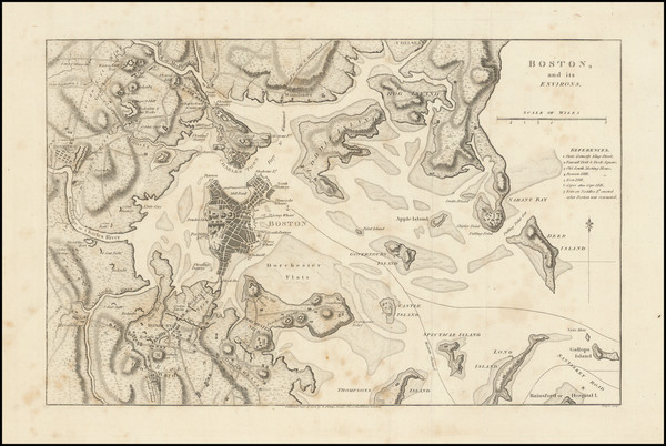 41-Massachusetts, Boston and American Revolution Map By Richard Phillips