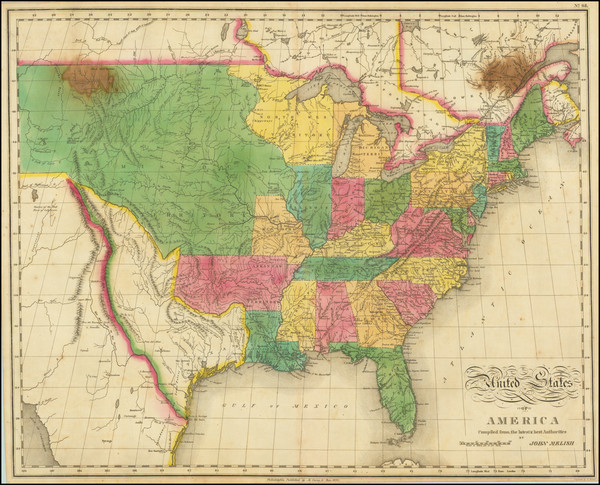 6-United States Map By John Melish