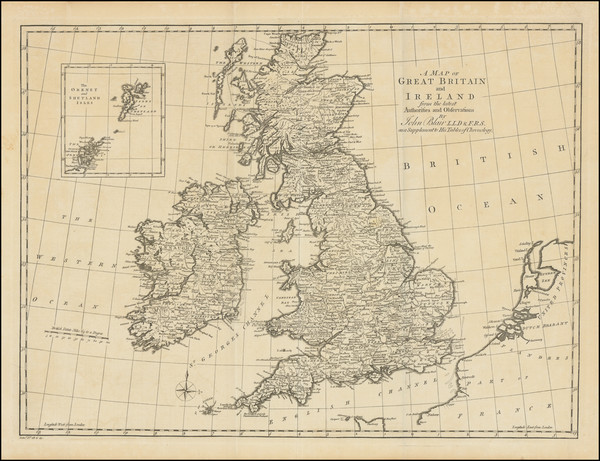 58-British Isles Map By John Blair