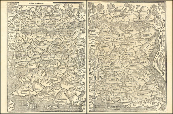 7-Middle East and Holy Land Map By Anonymous