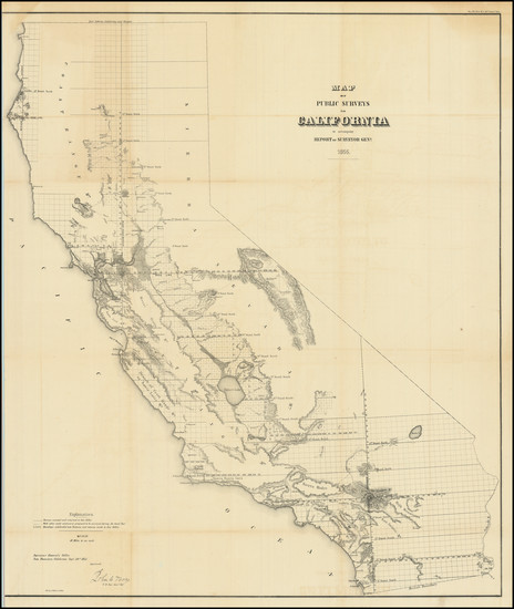 31-California Map By General Land Office